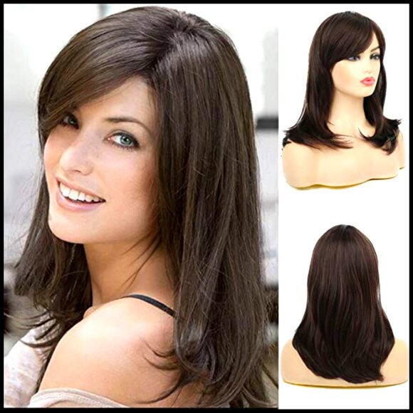 Long Layered Wavy Synthetic Wig Heat Resistant Side Part Daily Use main image 5